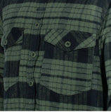 LMSGear - Hemd Loden Green Flannel oliv schwarz - Größe M